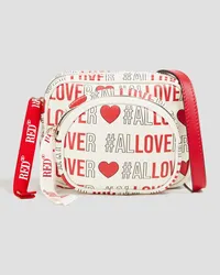 RED Valentino Printed leather shoulder bag - White White