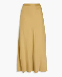 Gentryportofino Washed woven midi skirt - Yellow Yellow