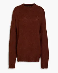 REJINA PYO Toni brushed alpaca-blend sweater - Brown Brown