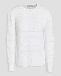 Autumn Cashmere Pointelle-knit sweater - White White