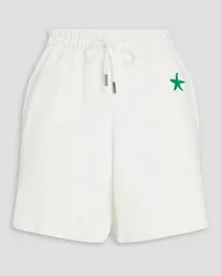 Sandro Embroidered French terry shorts - White White