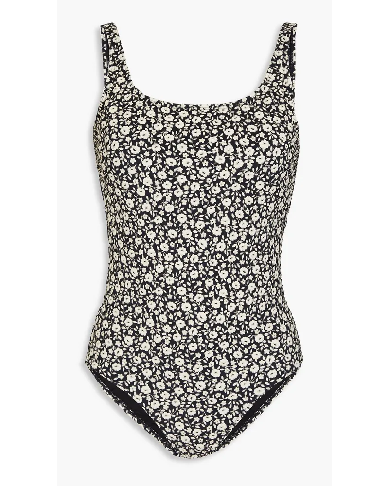 Tory Burch Floral-print swimsuit - Black Black