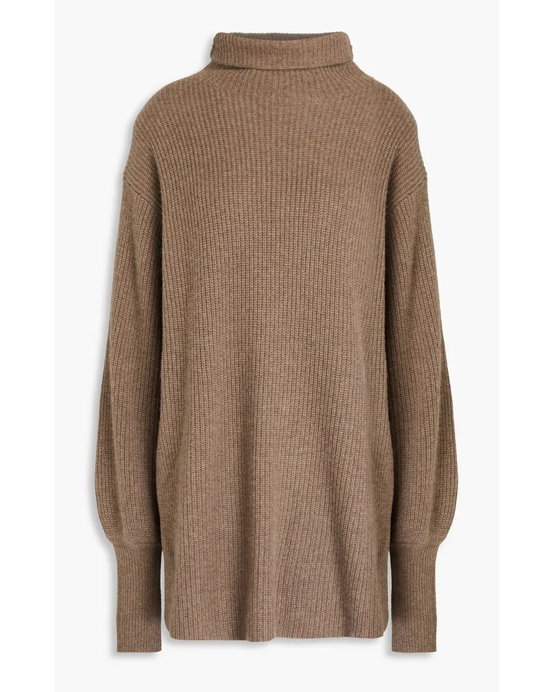 By Malene Birger Camila ribbed cashmere turtleneck sweater - Neutral Neutral