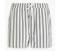 Charles short-length striped swim shorts - Gray
