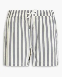 Onia Charles short-length striped swim shorts - Gray Gray