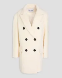 STAND Double-breasted wool-blend coat - White White