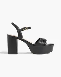 Stuart Weitzman Everly leather platform sandals - Black Black