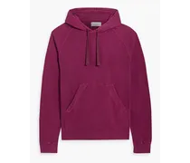 Octave cotton and Lyocell-blend fleece hoodie - Purple