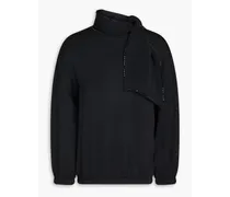 Crystal-embellished knitted sweater - Black