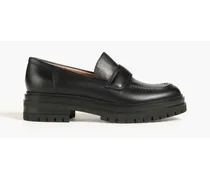 Argo leather platform loafers - Black