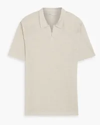 Onia Shaun linen-jersey polo shirt - Gray Gray