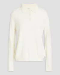 Chinti & Parker Wool and cashmere-blend polo sweater - White White