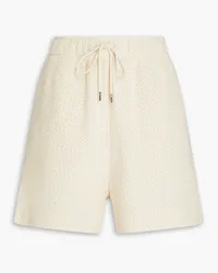 Missing You Already Cotton-tweed shorts - White White