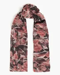 Brunello Cucinelli Floral-print cashmere-gauze scarf - Red Red