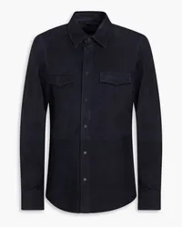 TOD'S Suede shirt - Blue Blue