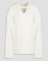 3.1 phillip lim Cutout ribbed cotton sweater - White White