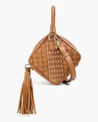 Serapian Petra two-tone woven leather tote - Brown Brown