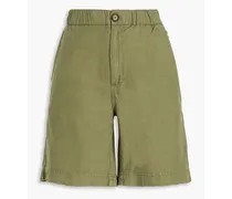 Twill shorts - Green