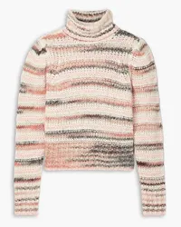 A.L.C. Selina striped knitted turtleneck sweater - Pink Pink