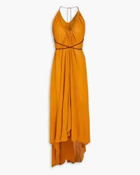 Caravana Open-back cotton-gauze maxi dress - Brown Brown