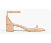 Patent-leather sandals - Neutral