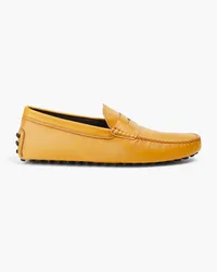 TOD'S Leather driving shoes - Yellow Yellow