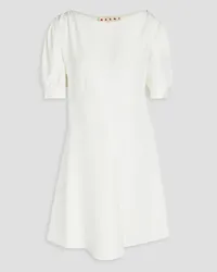 Marni Gathered jacquard mini dress - White White