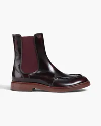 TOD'S Glossed-leather Chelsea boots - Brown Brown