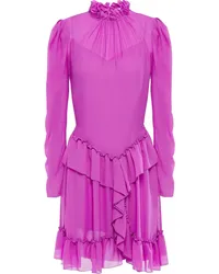 See by Chloé Ruffled georgette mini dress - Purple Purple