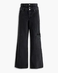 Stine Goya Paul mid-rise wide-leg jeans - Black Black