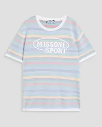 Missoni Jacquard-knit cotton T-shirt - Green Green