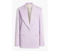 Sateen and Lyocell-blend blazer - Purple