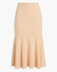 Joseph Fluted ribbed-knit midi skirt - Orange Orange