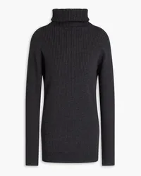 Totême Ribbed wool-blend turtleneck sweater - Gray Gray