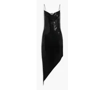 Alice Olivia - Harmony asymmetric chainmail dress - Black
