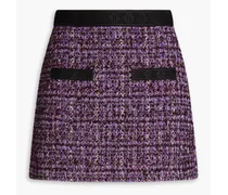 Tweed mini skirt - Purple