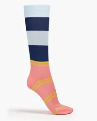 Marni Striped cotton-blend jacquard socks - Pink Pink