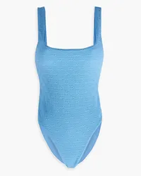 Alexander Wang Stretch-jacquard swimsuit - Blue Blue