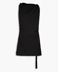 Rick Owens Layered gathered shell top - Black Black