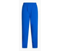 Stretch-crepe tapered pants - Blue