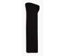 One-shoulder jersey midi dress - Black