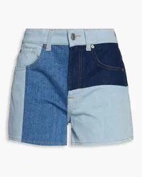 7 for all mankind Color-block denim shorts - Blue Blue