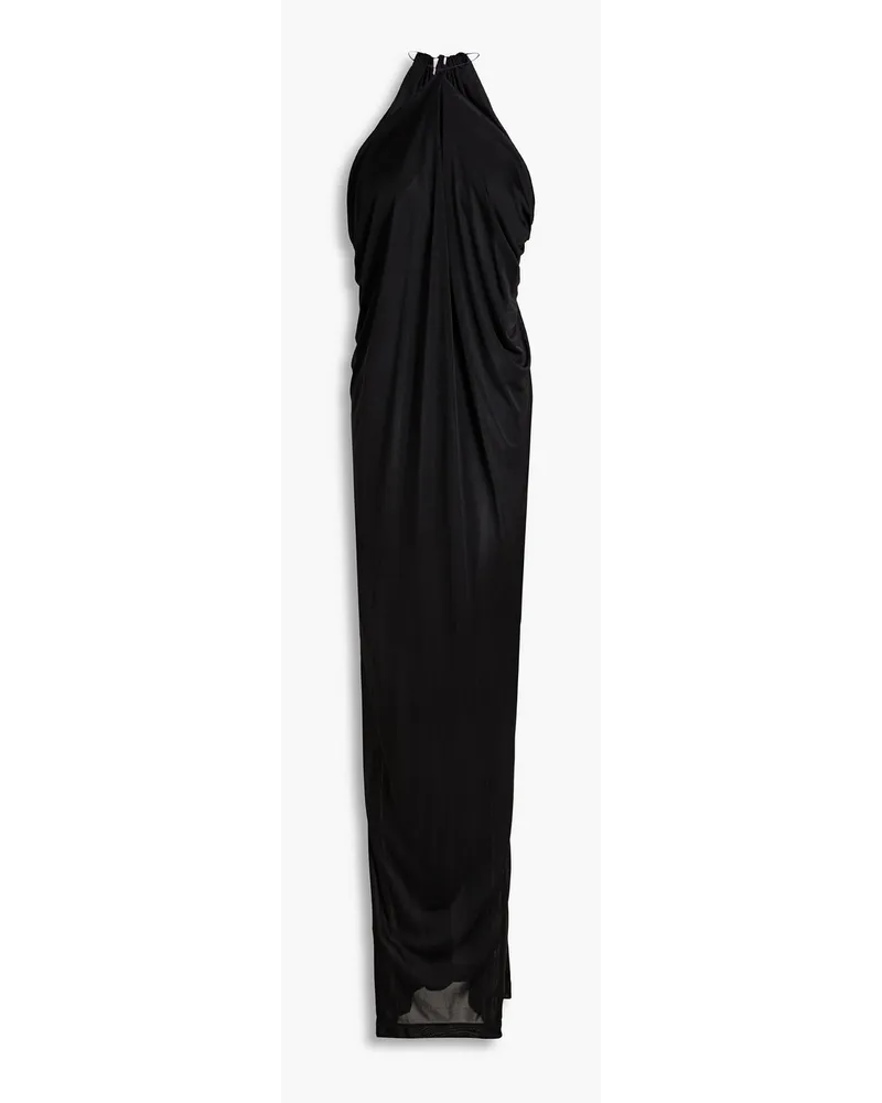 Philosophy Di Lorenzo Serafini Draped jersey halterneck maxi dress - Black Black