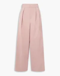 tibi Stella wool-blend wide-leg pants - Pink Pink