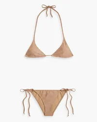 Lisa Marie Fernandez Pamela metallic triangle bikini - Neutral Neutral