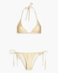 Lisa Marie Fernandez Pamela metallic triangle bikini - Neutral Neutral