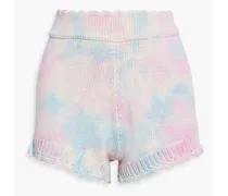 Karrisa tie-dyed cotton-blend shorts - Pink