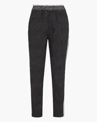 Hofmann Copenhagen Corina printed cotton-blend slim-leg pants - Black Black