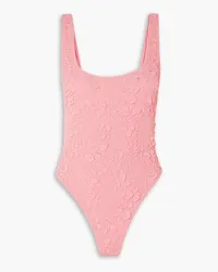 Leslie Amon Cindy popcorn stretch swimsuit - Pink Pink