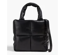 Rossane quilted leather tote - Black
